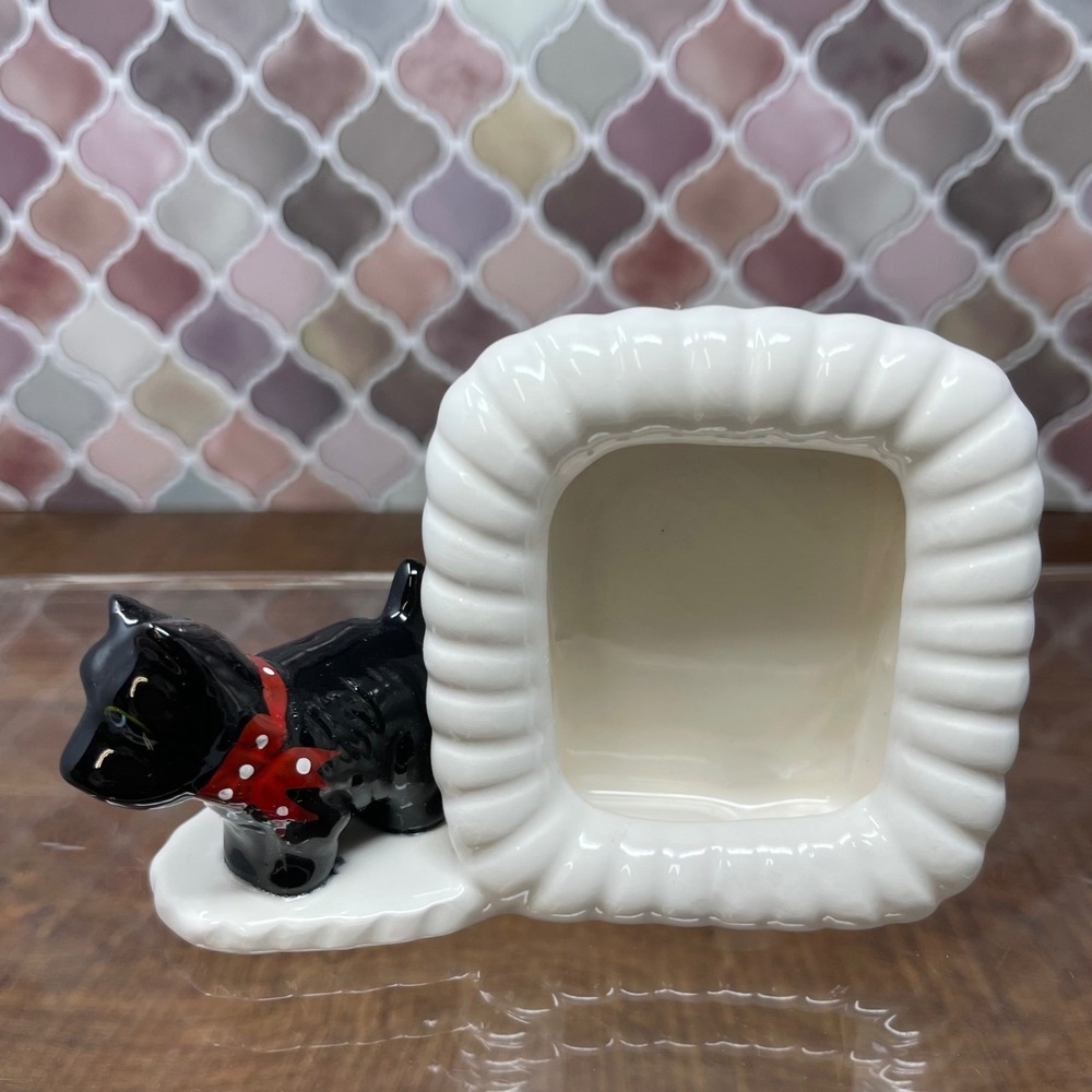 Vintage Scottie Dog Ceramic Picture Frame | No Glass